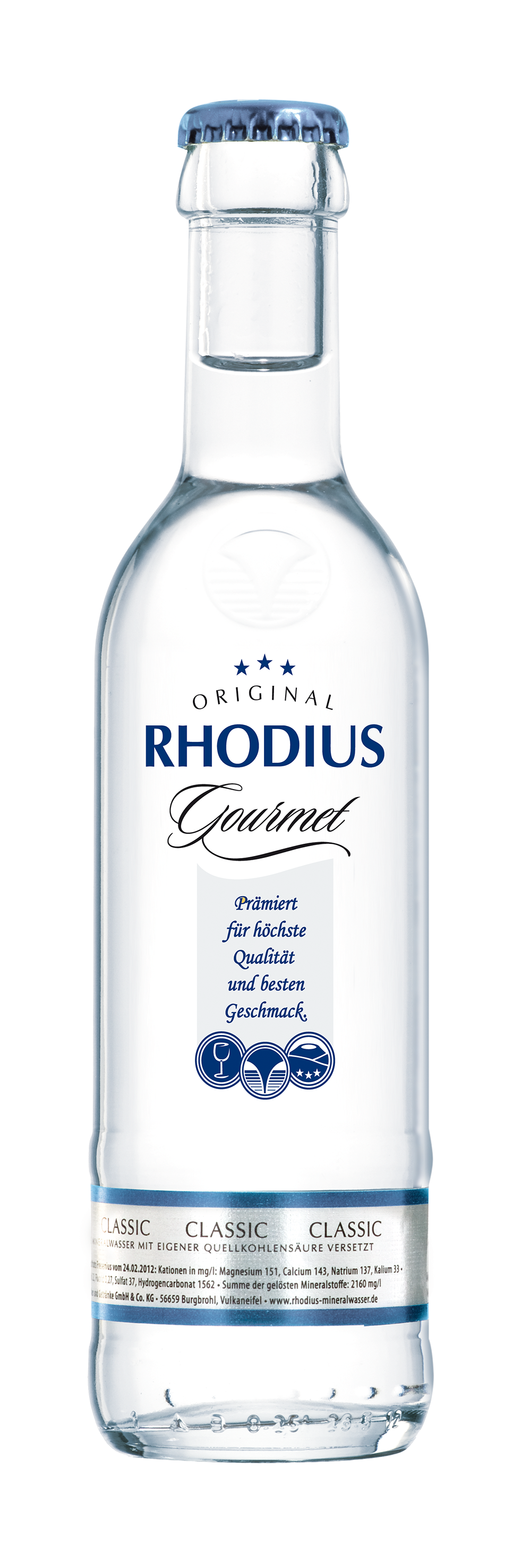 RHODIUS Gourmet Classic - 24 x 0,25 L Glas Kiste