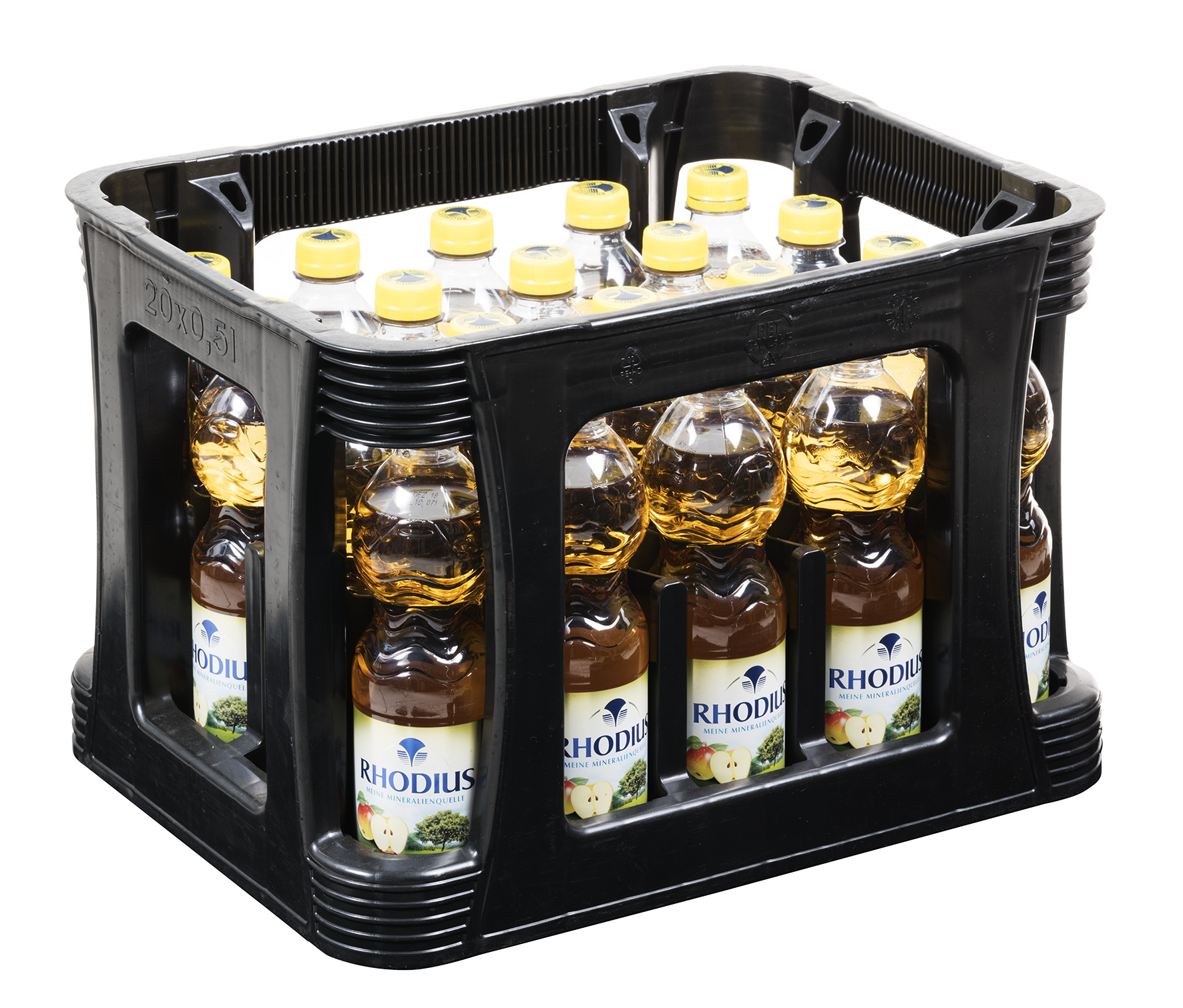 RHODIUS Apfelschorle - 20 x 0,5 PET Kiste