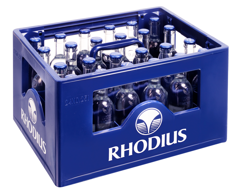 RHODIUS Gourmet Classic - 24 x 0,25 L Glas Kiste